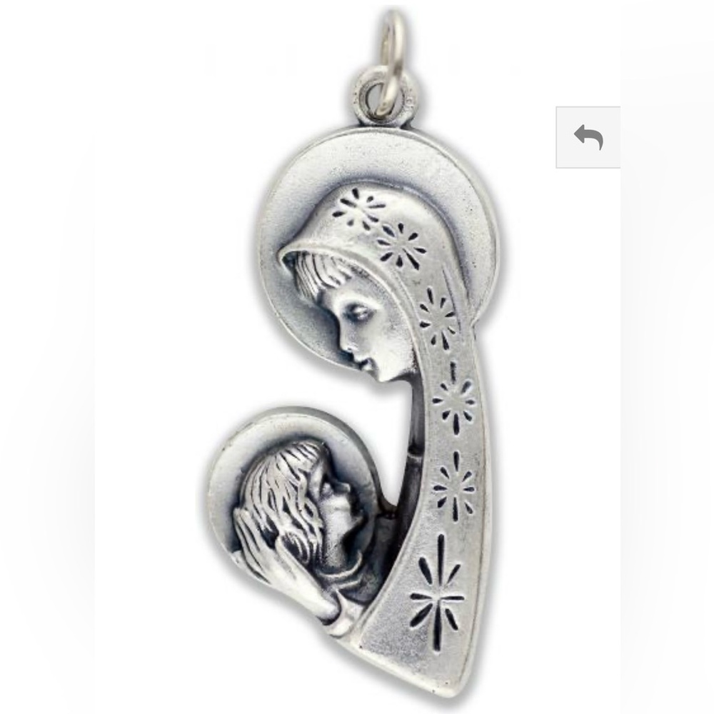 VIRGIN MARY MADONNA WITH JESUS MEDAL CATHOLIC